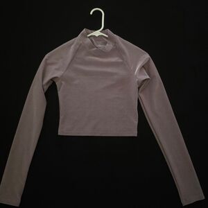 Twenty Montreal Women's Long Sleeve Crop Top - Lavender Size S
